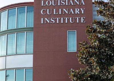 Louisiana Culinary Institute Main Entrance Signange - Built by others